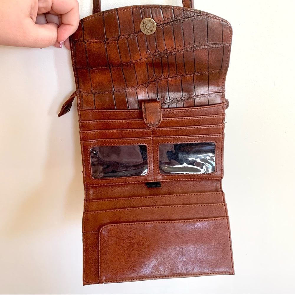 COLDWATER CREEK | Vintage Brown Woven Purse Crossbody - Picture 7 of 10